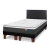 Cama Europea Flex Base Dividida King Mallorca + Respaldo Modern