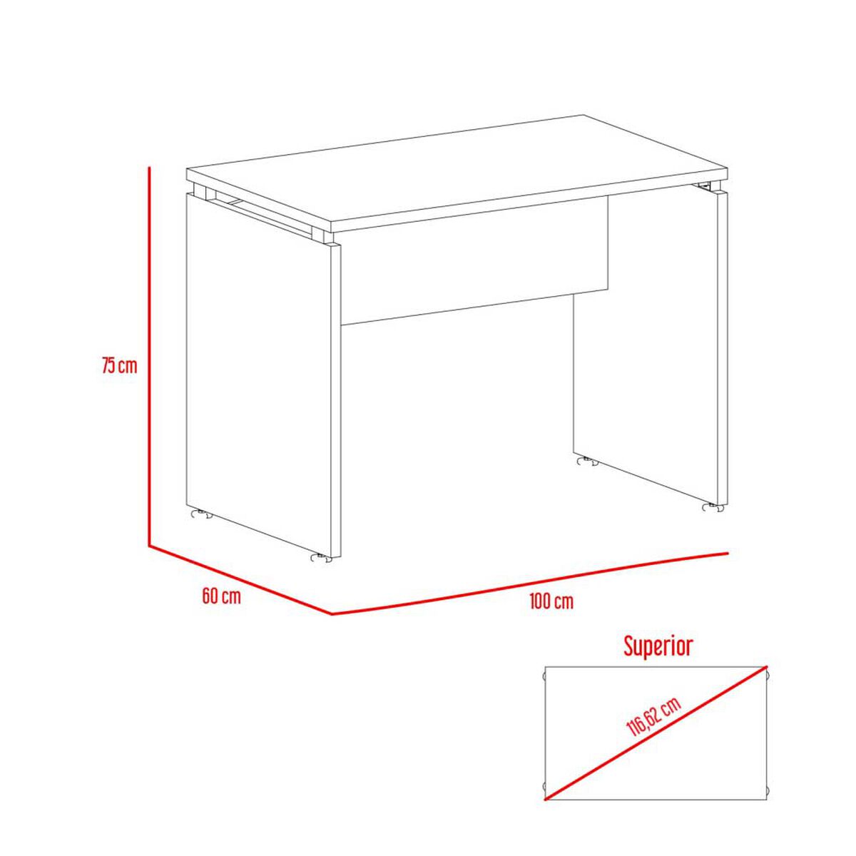 Combo Escritotio + Cajonera 2 Puertas TuHome Home Office Negro Soft-Co&ntilde;ac