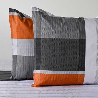 Imagen 2 del producto Juego de Sábanas American Family 144 Hilos 2 Plazas Franjas Cafe