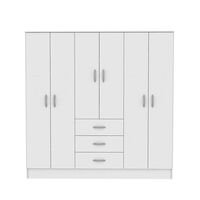 Clóset CIC Maipo Blanco 6 Puertas 3 Cajones