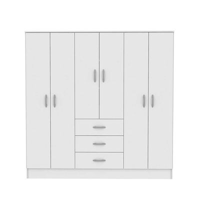 Imagen 1 del producto Clóset CIC Maipo Blanco 6 Puertas 3 Cajones