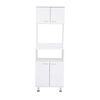 Mueble para Microondas Tuhome Kitchen 54 4 Puertas Blanco