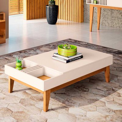 Imagen 2 del producto Mesa De Centro Onessta Vitta Blanco y Café