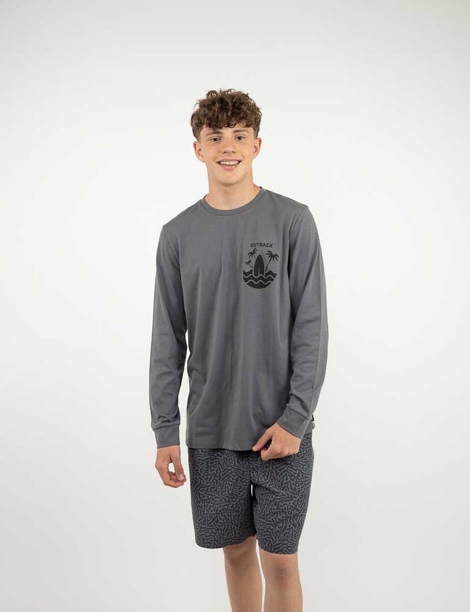 Polera Manga Larga Hombre Cutback