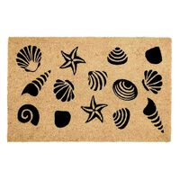 Limpiapiés Idetex Coco Shells 45 x 75 cm Café