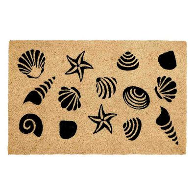 Limpiapiés Idetex Coco Shells 45 x 75 cm Café