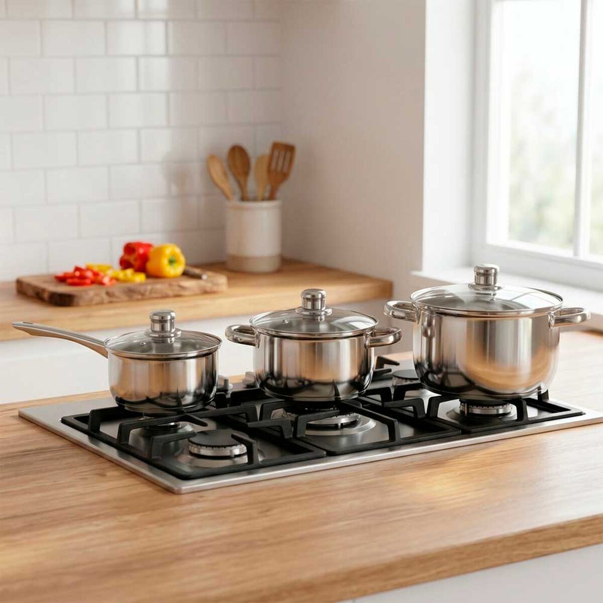 Bater&iacute;a de Cocina Acero D&C Mecina 6 Piezas