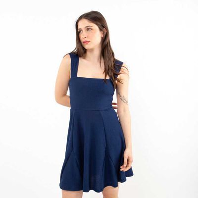 Vestido Corto Sin Mangas Mujer Icono