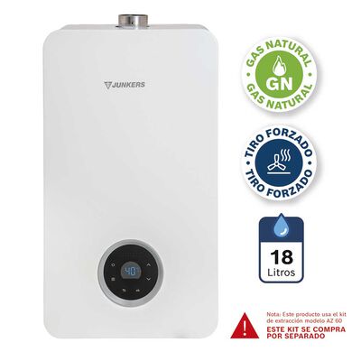 Imagen 1 del producto Calefont Tiro Forzado Junkers HydroWind-Plus 18 lts.