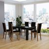 Juego de Comedor Vekkahome Lola Suecia 6 Sillas Negro