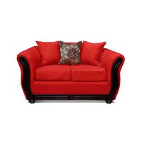 Sofá Elegant Detail Girona 2 Cuerpos Tela Rojo