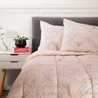 Plumón Back Flannel Casanova 2 Plazas Hojas, Lisboa