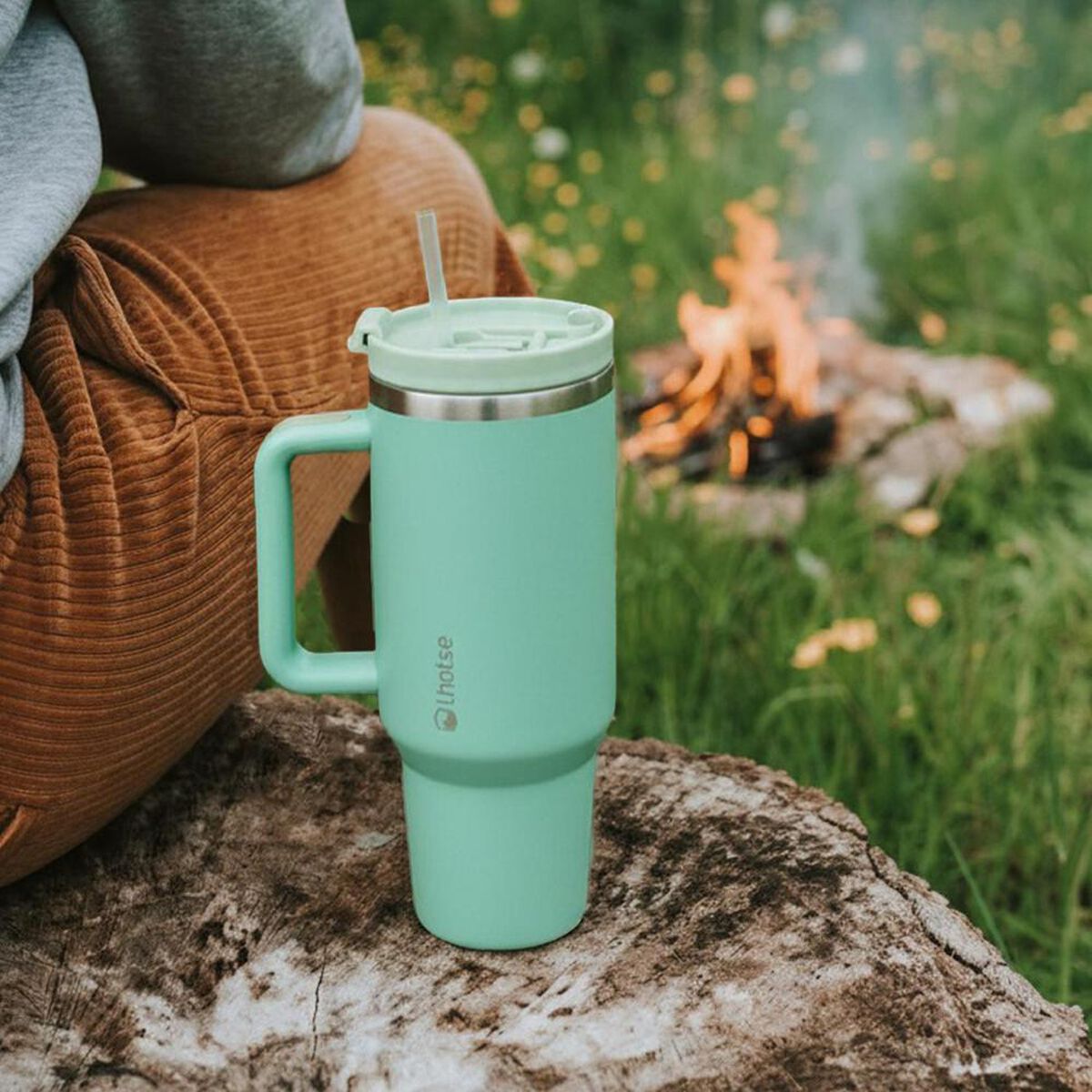 Vaso T&eacute;rmico Tumbler Lhotse Acero Inoxidable con Tapa 1180ml Verde