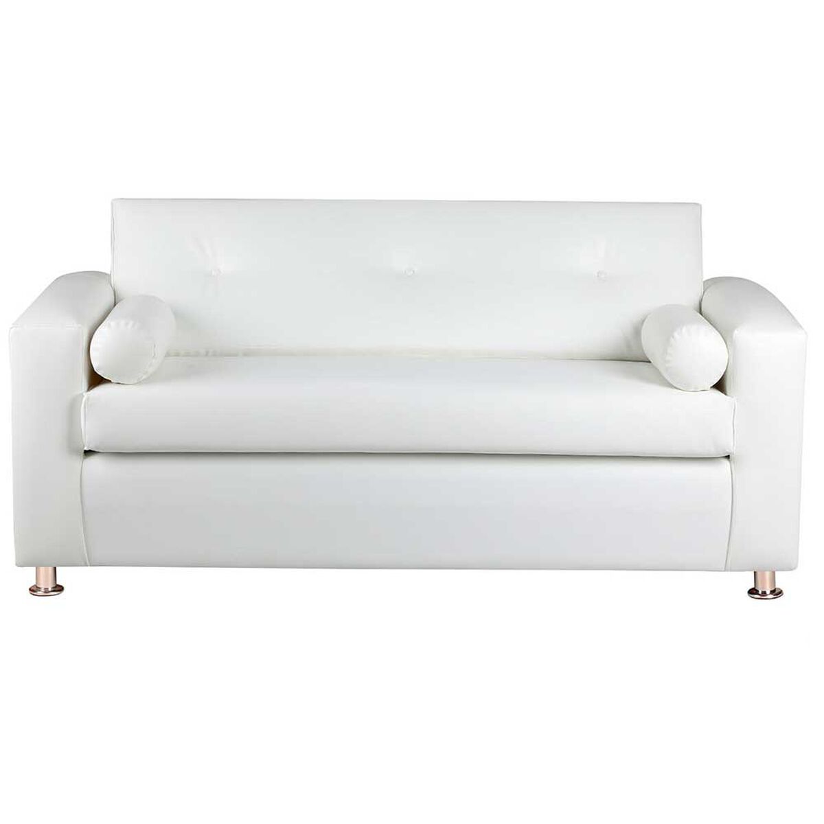 Sof&aacute; Bodevir Vivo PU 12 3 Cuerpos Blanco&nbsp;