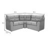 Sofá Seccional Muebles MPR Alerce 5 Gris