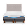 Cama Europea CIC Base Dividida 2 Plazas Alaska + Respaldo