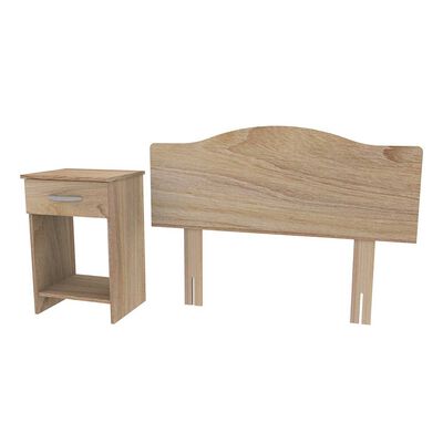 Respaldo + Velador Casanova 1,5 Plazas Provenza Olmo