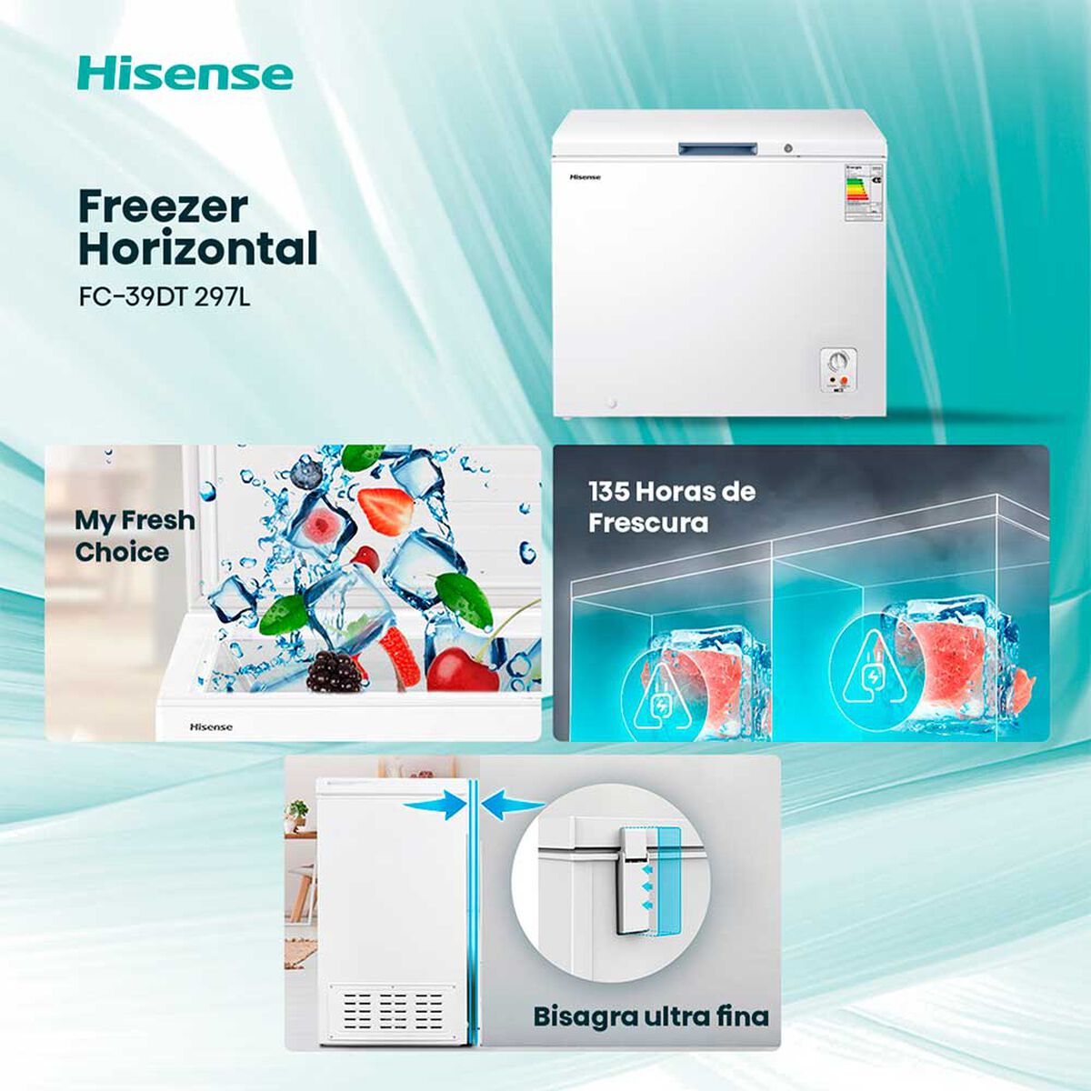 Freezer Horizontal Hisense FC-39DT 297 Lts