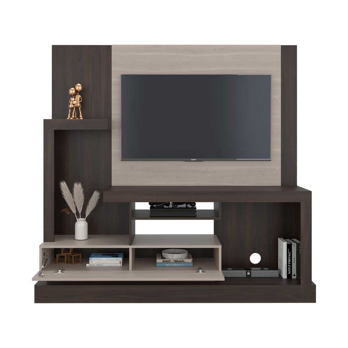Estante TV TuHome Alcaceres Hasta 55" Ebano