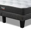 Cama Europea Prelude 2 Plazas Radiant 190 Cm + Respaldo Praga Plata