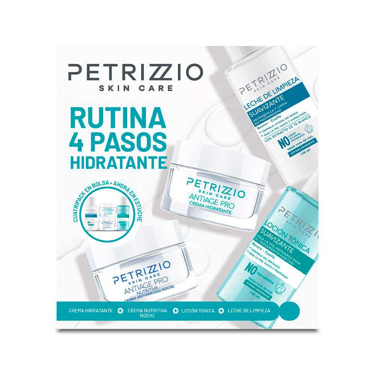 Rutina 4 Pasos Hidratante Petrizzio