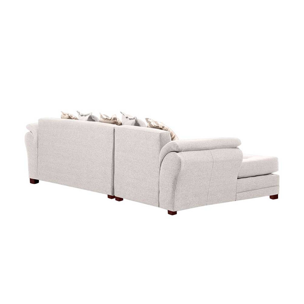 Sof&aacute; Seccional Izquierdo Living Factory Mustang 4 Cuerpos Crudo