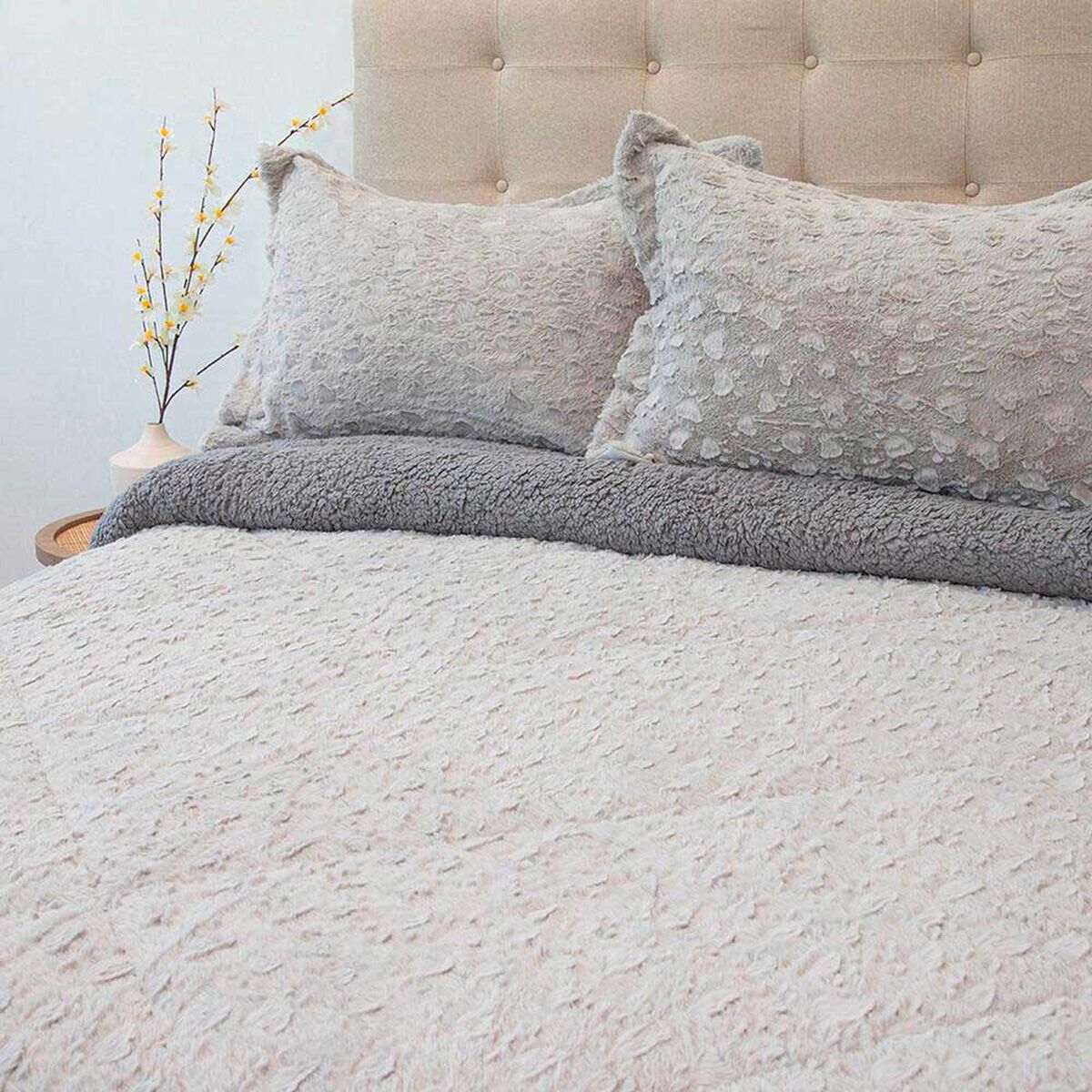 Cubrecama Doral King Gris Senses