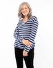 Sweater Estampado Cuello V Mujer Portman Club