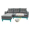 Sofá Seccional Izquierdo Living Factory Vintage 3 Cuerpos Gris