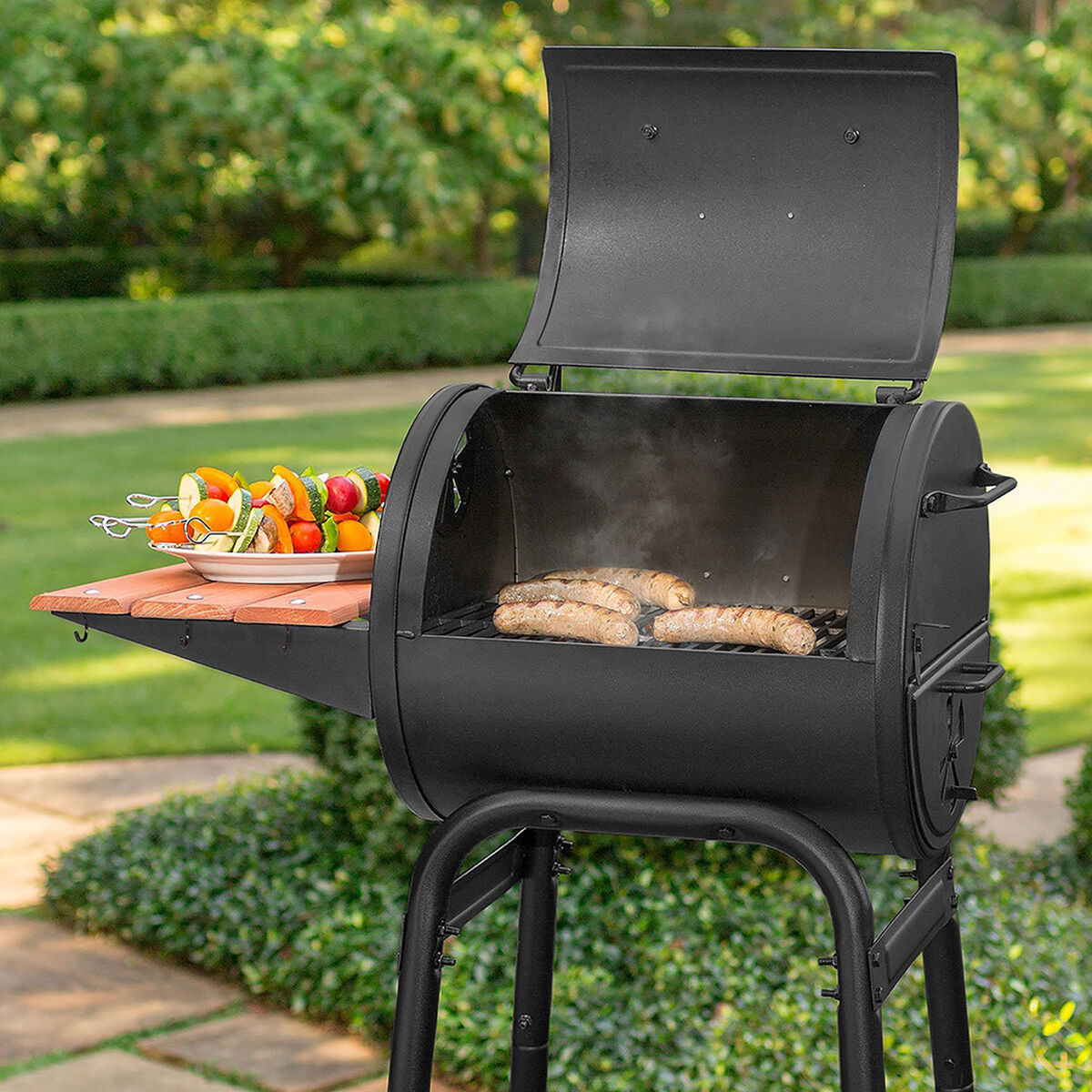 Parrilla a Carbón con Tapa Char Griller 1515 Pro