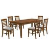 Juego de Comedor Extendible Dreams Nepal 6 Sillas Café