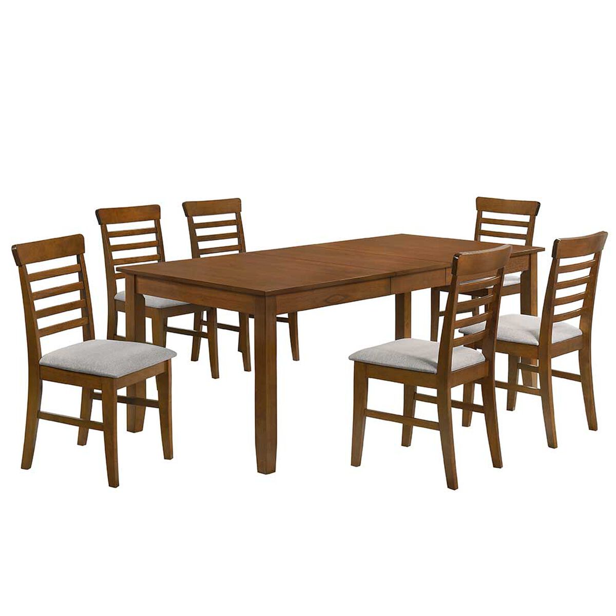Juego de Comedor Extendible Dreams Nepal 6 Sillas Café