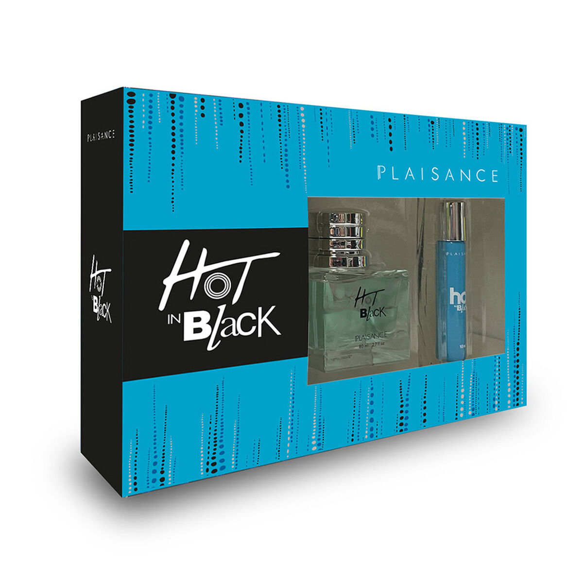 Set de Perfume Plaisance Hot In Black 80 ml + Perfumero Plaisance