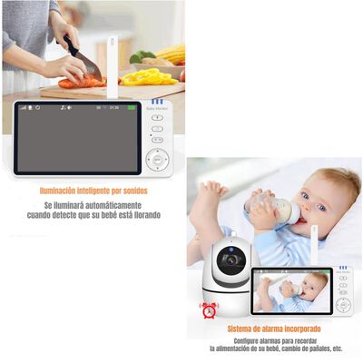 Imagen 2 del producto Cámara Monitor Inteligente Pantalla 5'' 720P By LuBabycas