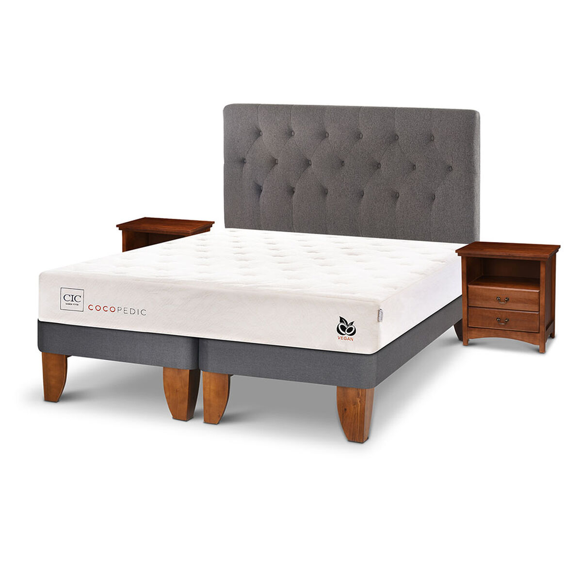 Cama Europea CIC Base Dividida 2 Plazas Cocopedic