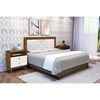 Combo Cama Europea Rosen Base Dividida 2 Plazas Ergo T + Respaldo + 2 Veladores Dreams Treliza Blanco + Cubrecamas + Juego de S&aacute;banas Casanova + Pack 2 Almohadas Celta Imperial