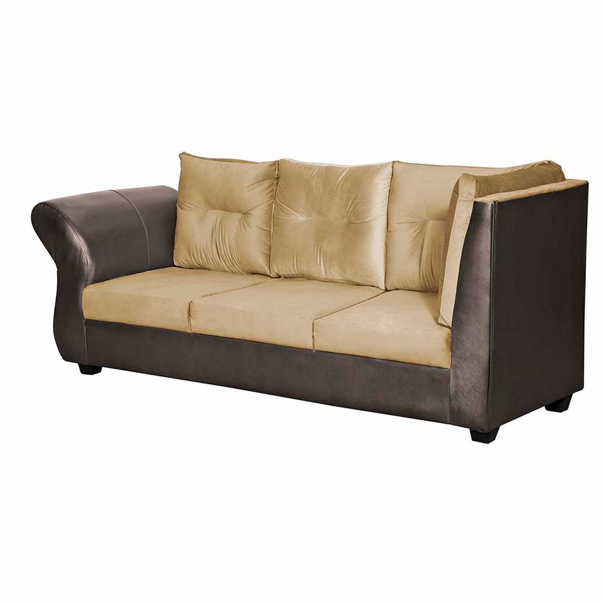 Sofá Seccional Diseño A&M Home Emma Derecho 5 Cuerpos Beige