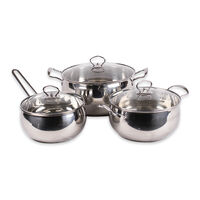 Batería Doral Amsterdam Acero Inoxidable 6 Piezas