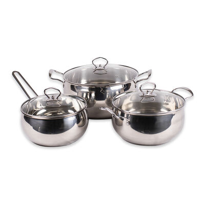 Imagen 1 del producto Batería Doral Amsterdam Acero Inoxidable 6 Piezas