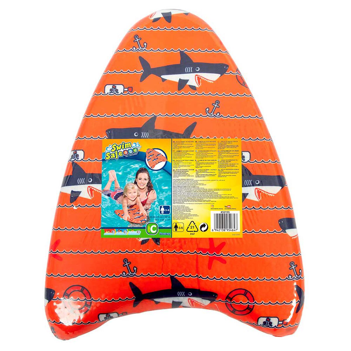 Tabla para Nadar Naranja Bestway