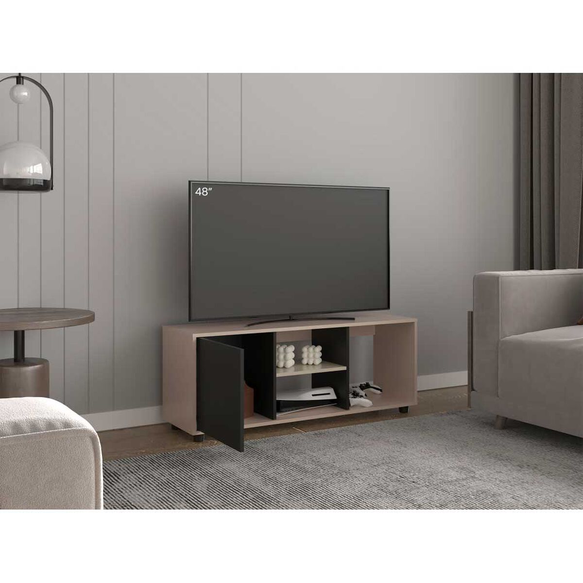 RACK TV 50" ADEL 120,3X34,9X46,7 CAPRI Y WENGUE