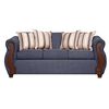 Juego de Living Ruzam Mobel Bego&ntilde;a Sof&aacute; 3 Cuerpos + Dos Sillones 1 Cuerpo Lino Gris