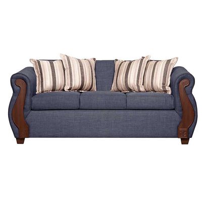 Imagen 2 del producto Juego de Living Ruzam Mobel Begoña Sofá 3 Cuerpos + Dos Sillones 1 Cuerpo Lino Gris