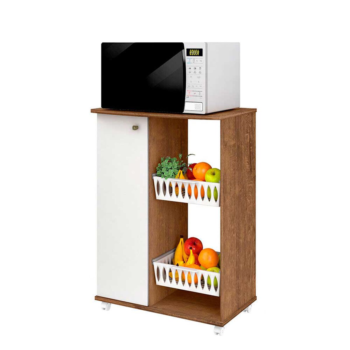 Combo Mueble de Cocina Casanova 1 Puerta Nature / Blanco + Batidora de Inmersi&oacute;n Kioto Kochi 700 ml. + Hervidor El&eacute;ctrico Kioto Tottori 1,7 lts.
