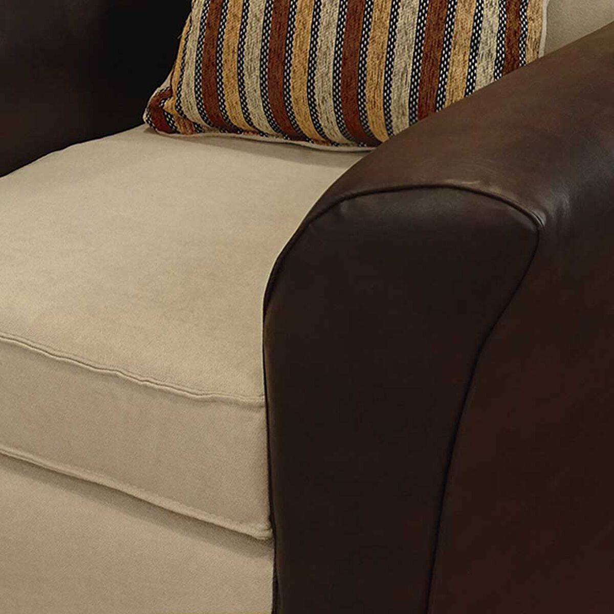 Sofá Elegant Detail Minesota 3 Cuerpos Beige