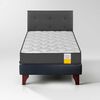 Cama Europea Drimkip 1,5 Plazas Funcional + Respaldo Royal