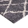 Alfombra Dib Shaggy Design 150 x 220 cm Gris