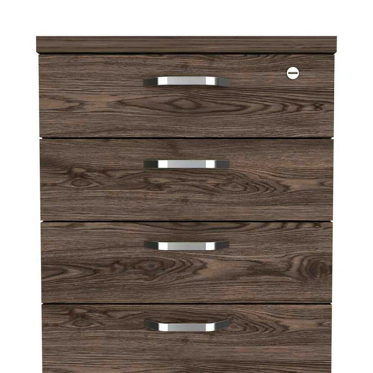 Mueble Archivador TuHome Home Office 4 Cajones Negro Soft Co&ntilde;ac