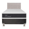 Box Spring CIC 1,5 Plazas New Ortopedic + Respaldo Tigris