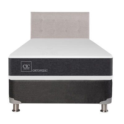 Imagen 1 del producto Box Spring CIC 1,5 Plazas New Ortopedic + Respaldo Tigris